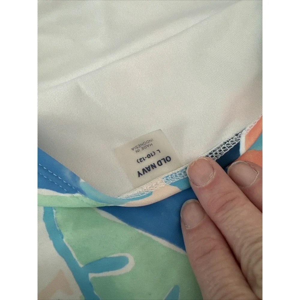 Girl's Old Navy 2-Piece Bikini Quick Dry Swimsuit Swim Size L 10/12 (AH)